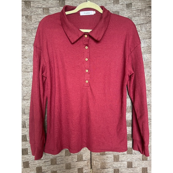 Frolitre 2-Piece Lounge Set – Burgundy (M). Super soft and cozy! Like New! - Picture 5 of 7